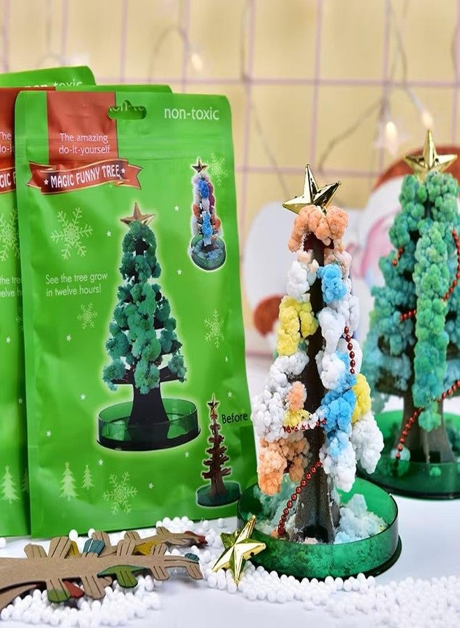 HUMAIZAR Christmas Magic Growing Tree | DIY Crystal Tree Science Experiment Toy for Kids | Water Blooming Desktop Decoration | New Year & Xmas Gift for Children & Home Décor (Pack of 1 Set) - Image 5